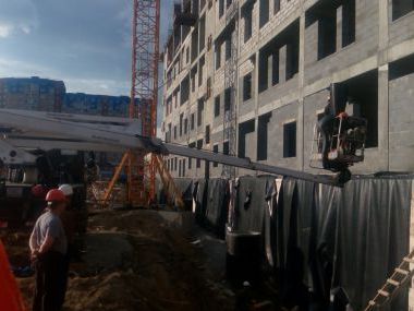 Монтаж теплоизоляции на здание Перинатального центра в г.Сургут